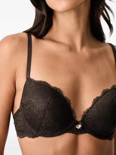 Sutien Twinset din dantelă maro