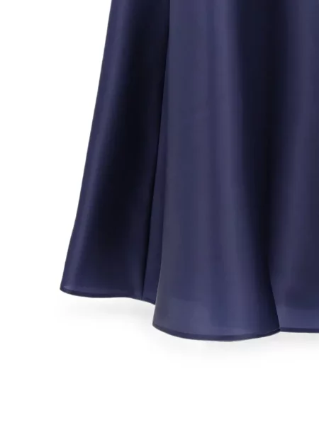 Fustă midi Alberta Ferretti în linie A albastru