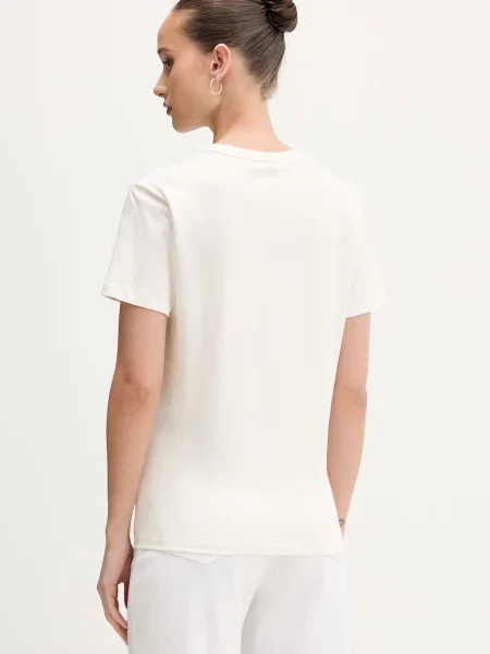 HUGO t-shirt basic beżowa