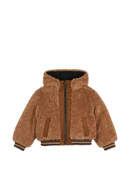 Bluza z kapturem dziecięca Marc Jacobs brązowa