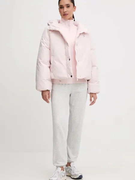 Кофта Guess OCTAVIA з капюшоном з аплікацією рожевий