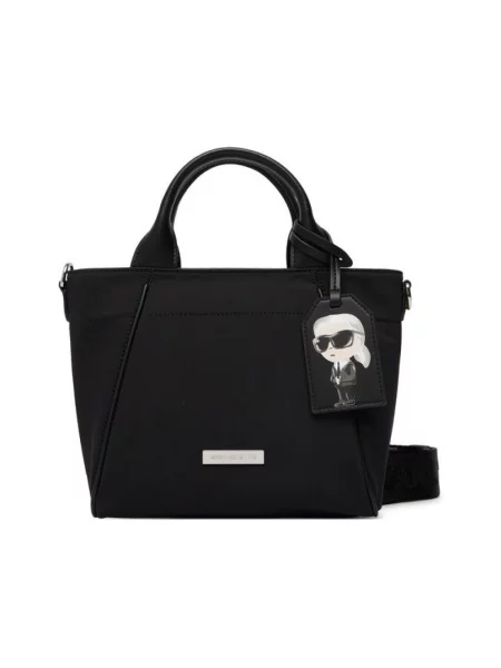 Geantă KARL LAGERFELD Negru alb
