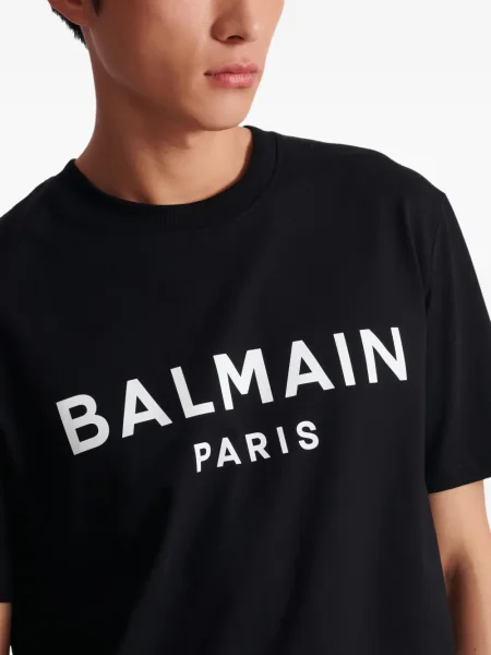 Tricou Balmain cu imagine negru