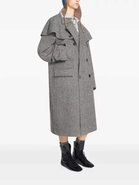 Geacă Dries Van Noten de lână gri