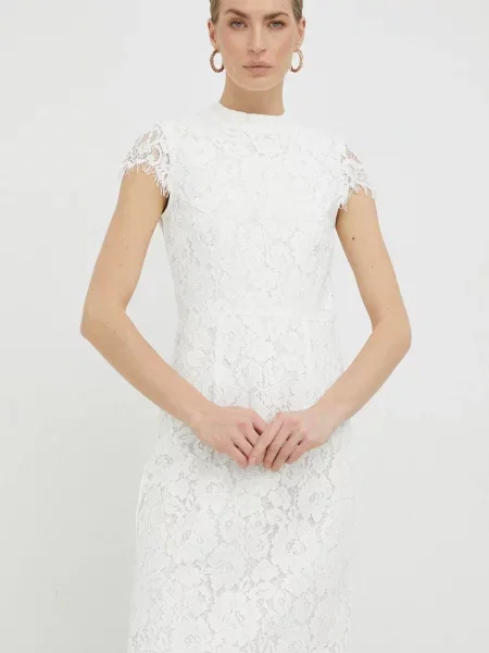 Ivy Oak rochie mini mulata alb