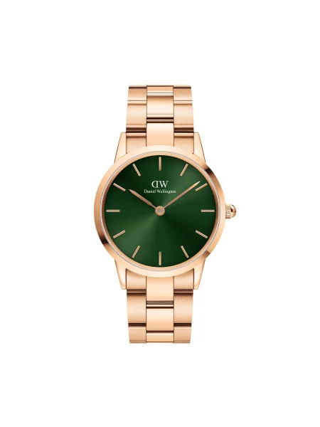 Годинник Daniel Wellington iconic Emerald Gold/Gold золотий