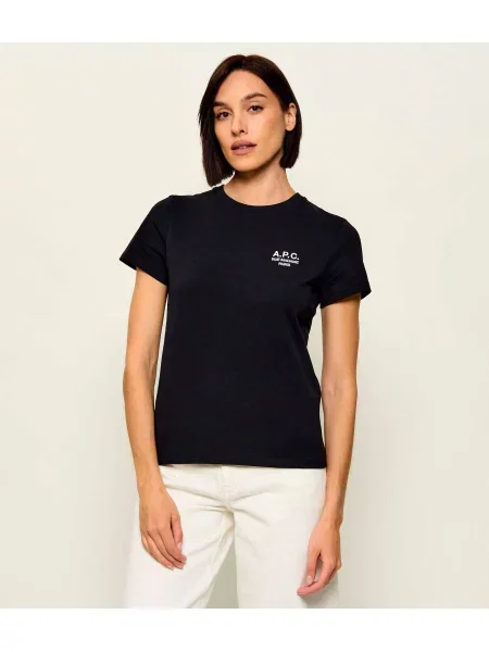 A.P.C. Tricou Apc Rue Madame Gots negru