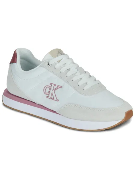 Sneakerși Calvin Klein Jeans alb