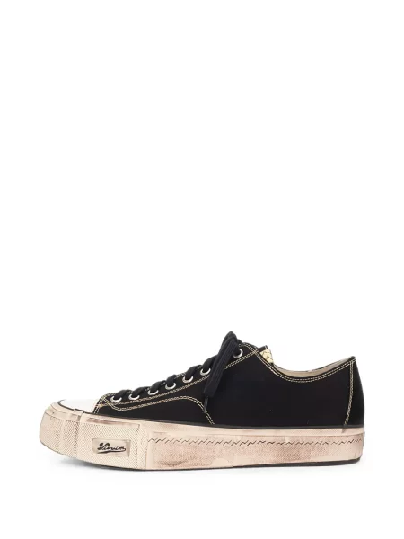 Sneakerși Visvim cu șireturi zdrențuiți din dantelă negru