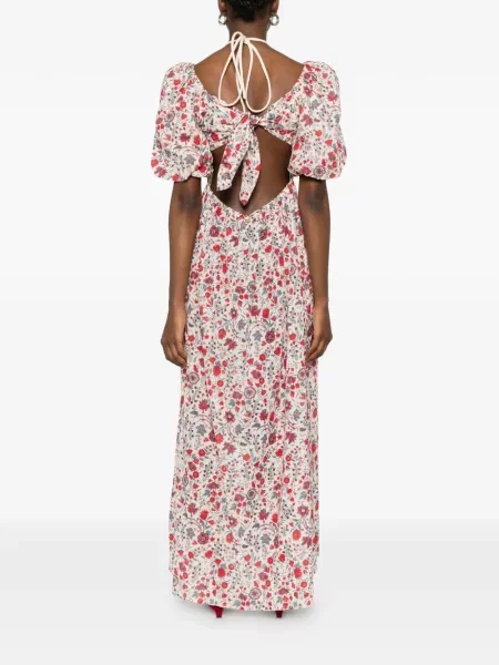Rochie maxi Antik Batik cu model floral de costum