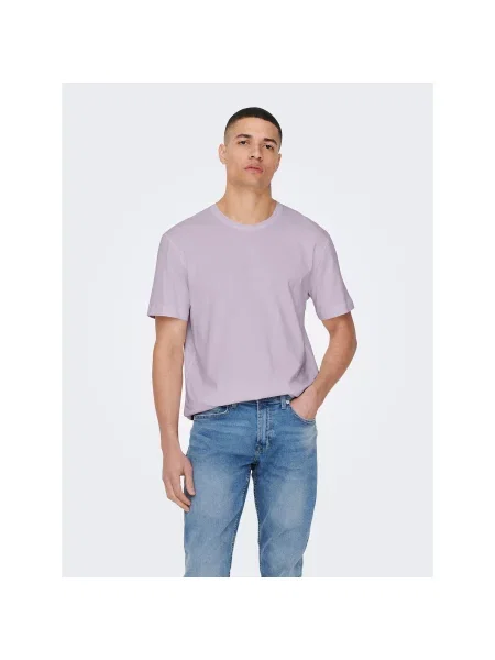 Only & Sons Majica Regular Fit vijolična