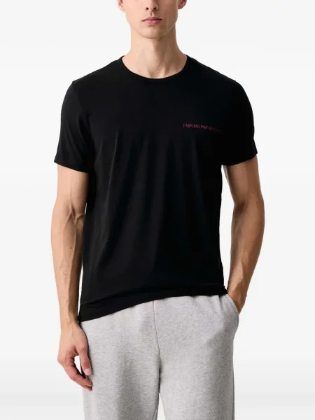Риза Emporio Armani с принт червено