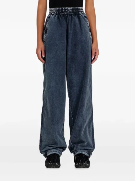 Pantaloni Diesel alergare albastru