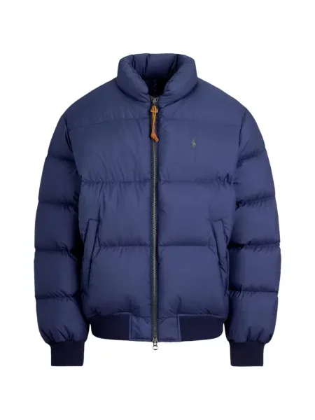 Mănuși Polo Ralph Lauren din piele de căprioară cu șireturi cu vârf închis albastru