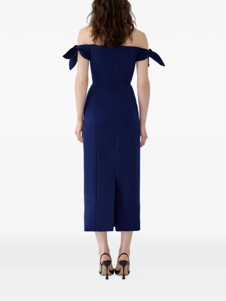 Rochie midi Carolina Herrera albastru