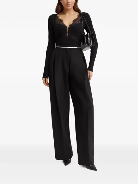 Pantaloni Sportmax cu bretele negru