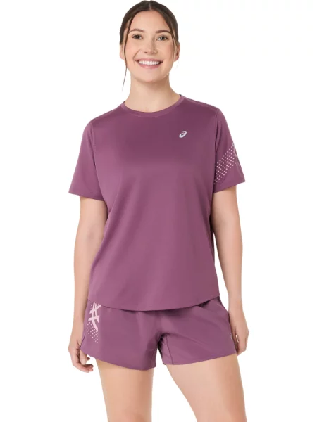 ASICS Tričko levanduľová / biela fialová