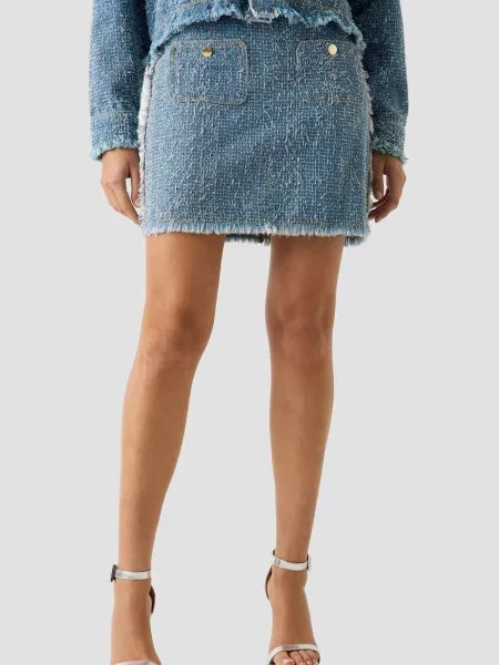 Спідниця міні GUESS блакитний