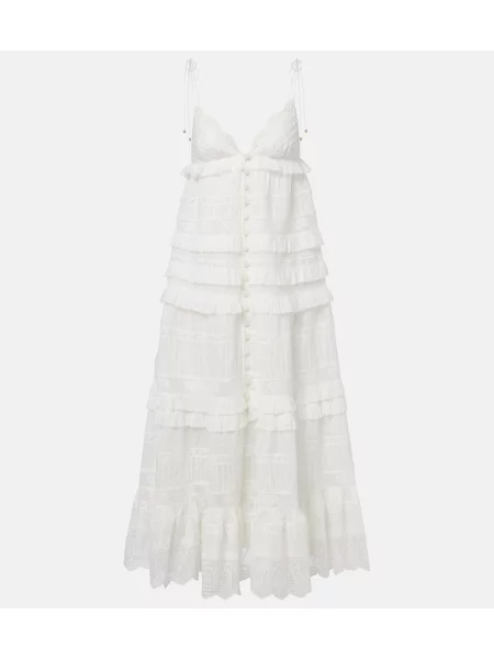 Rochie midi Zimmermann alb