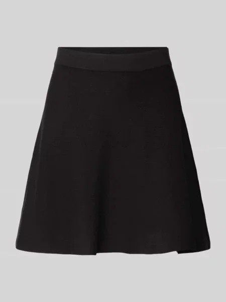 Rozkloszowana spódnica mini z mieszanka i bawełny model ELLY' Vero Moda czarna