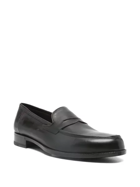 Pantofi loafer Lardini din piele fără toc maro