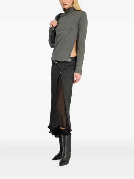 Fustă midi Semicouture gri