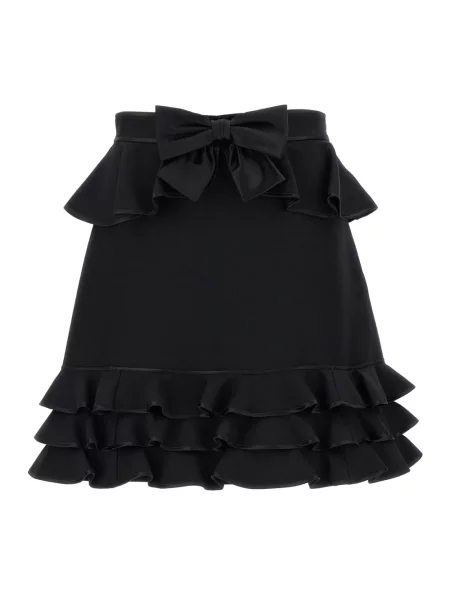 Mała mały spódnica mini Valentino Garavani wełniana czarna