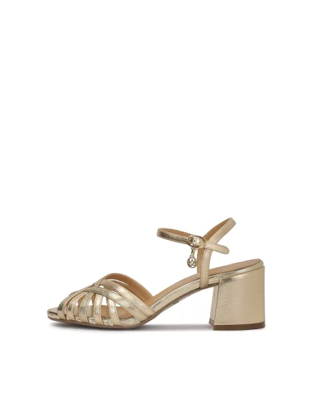Kazar Sandale cu baretă auriu