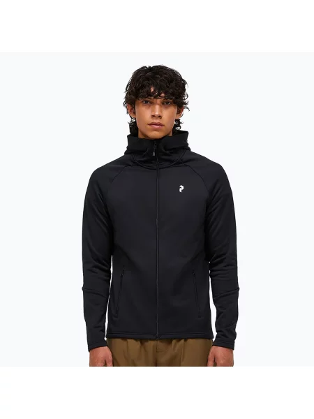 Hanorac bărbați Peak Performance Rider Essentials Zip Hood black/black negru
