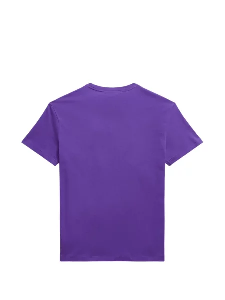 Tricou polo Polo Ralph Lauren cu autograf cu 5 buzunare în carouri gri