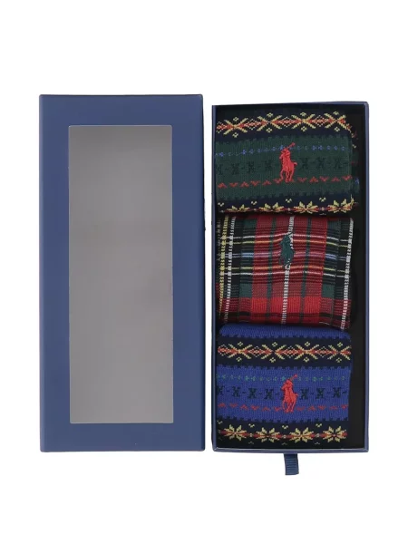 Κάλτσες Polo Ralph Lauren κοτλέ με αυτόγραφο κόκκινο
