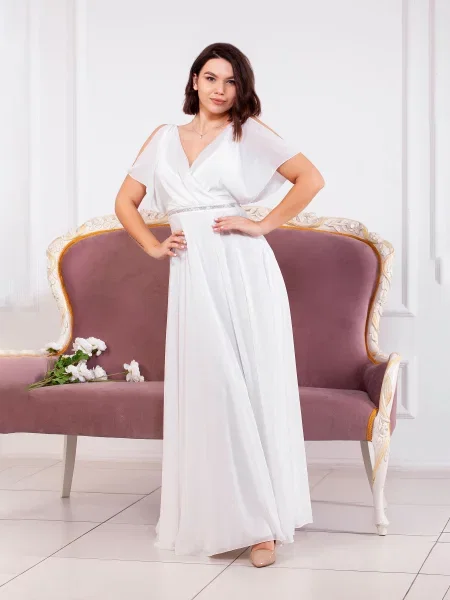 OnLady Сукня максі білий