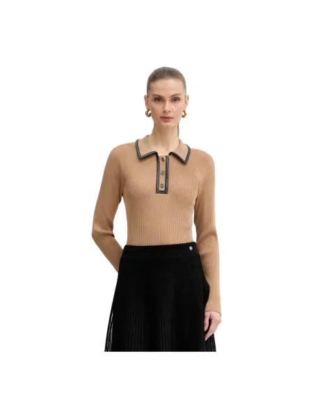 Sweter Karl Lagerfeld brązowy