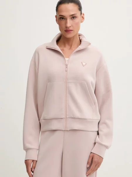 Guess hanorac cu pentru femei cu modal OLYMPE roz