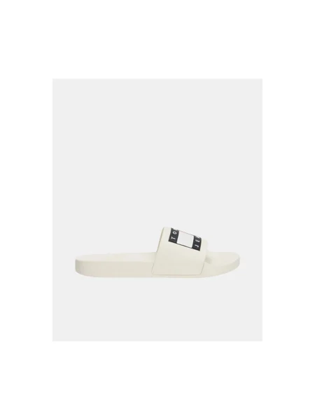 Tommy Jeans Pool Slide Ess ecru pánske žabky biela
