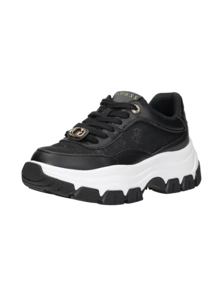 Sneakersy Guess z logo wsuwane czarne