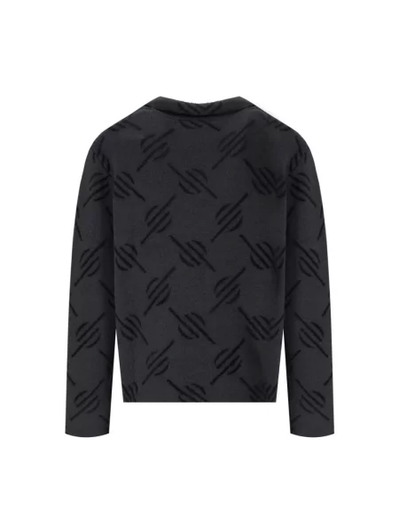 Daily Paper kardigan Kirabo Monogram Knit Cardigan czarny