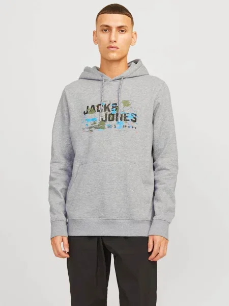 Худи Jack & Jones серое