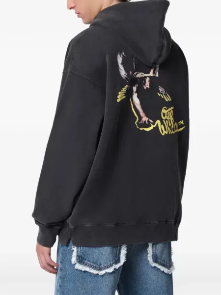 Hanorac cu glugă Off-white alb