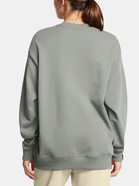 Dámska mikina Under Armour Project Rock HWT Crew clay green/black čierna