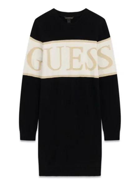 Guess Sukienka dzianinowa czarny