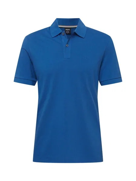 BOSS Black Tricou albastru închis negru