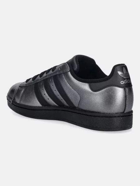Adidas Originals Кожени маратонки Superstar II черно