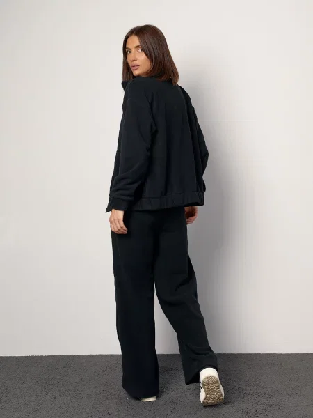 Спортивний костюм ISSA Plus фліс чорний