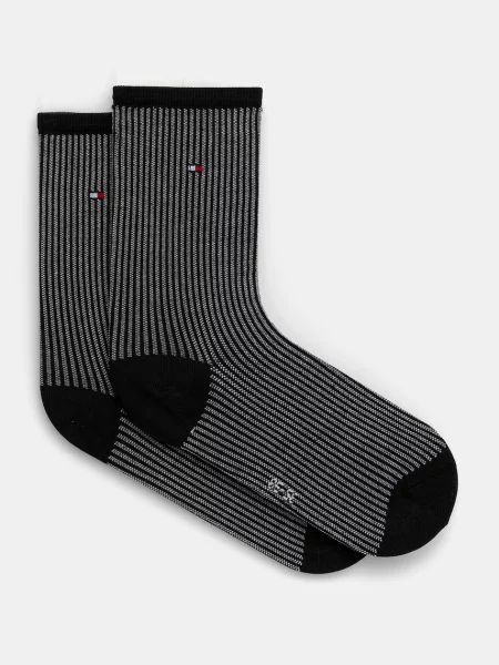 Tommy Hilfiger ponožky s viskózou černé