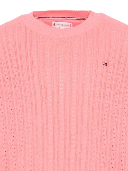 Pulover copii Tommy Hilfiger roz