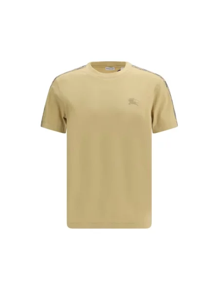 Koszulka Burberry w kratę beżowa