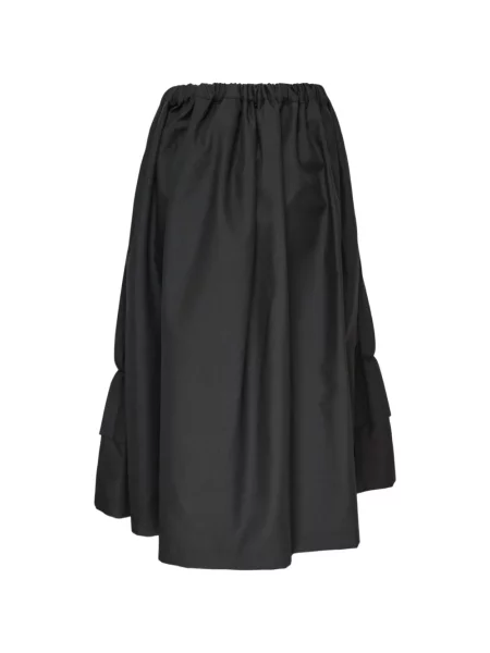 Fustă midi Comme Des Garçons Tao cu volane negru