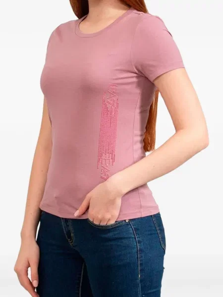 Stras tricou Ea7 Emporio Armani roz