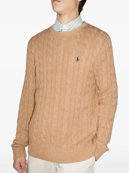 Șosete Polo Ralph Lauren cu broderie în carouri plisate albastru
